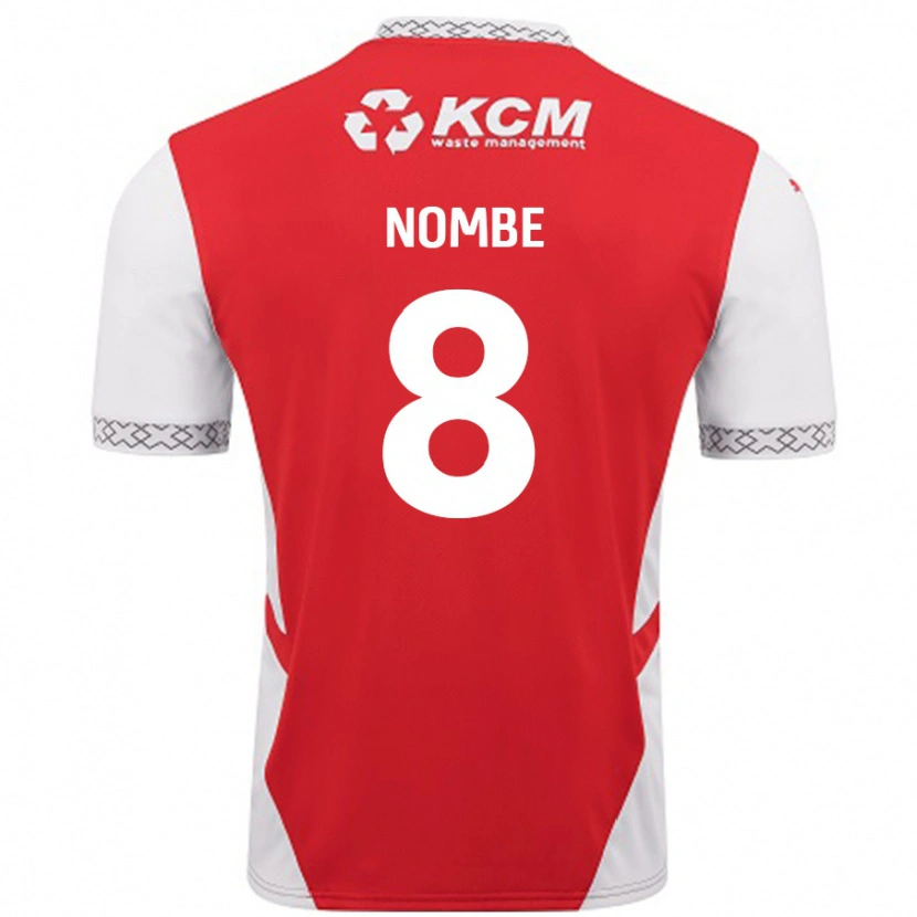 Danxen Niño Camiseta Sam Nombe #8 Rojo Blanco 1ª Equipación 2024/25 La Camisa