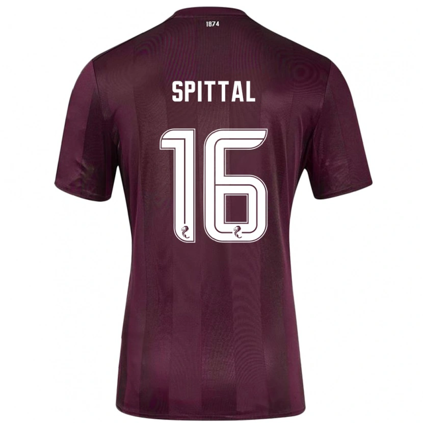 Danxen Niño Camiseta Blair Spittal #16 Borgoña 1ª Equipación 2024/25 La Camisa