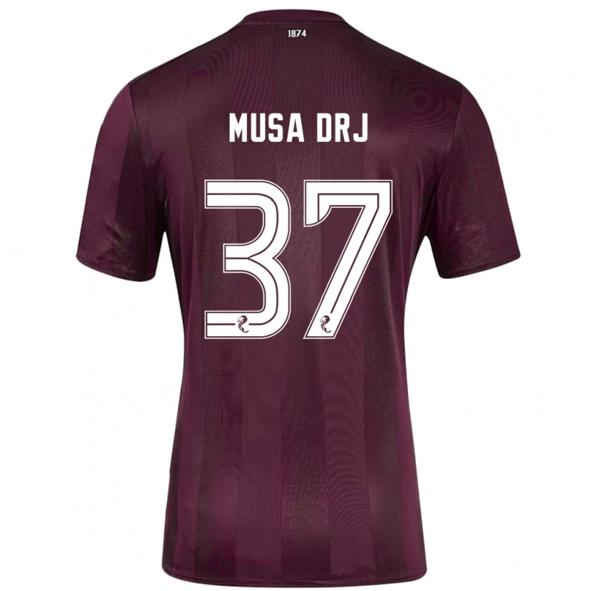 Danxen Niño Camiseta Musa Drammeh #37 Borgoña 1ª Equipación 2024/25 La Camisa