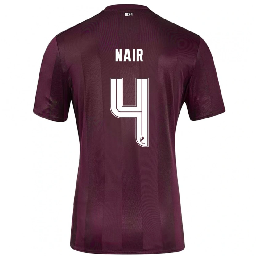 Danxen Niño Camiseta Kenzi Nair #4 Borgoña 1ª Equipación 2024/25 La Camisa