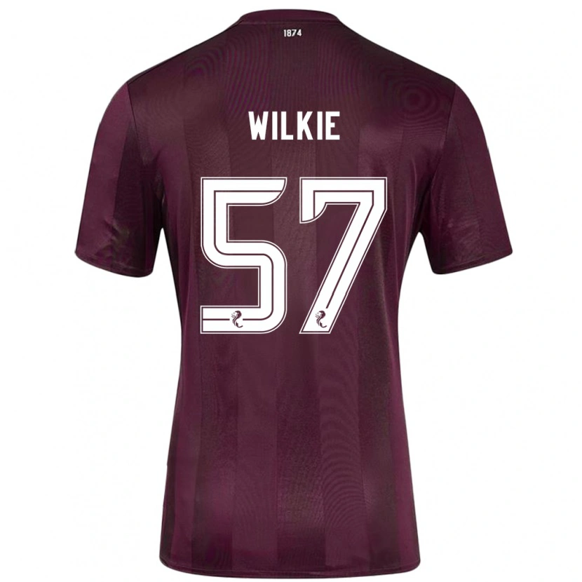 Danxen Niño Camiseta Coupar Wilkie #57 Borgoña 1ª Equipación 2024/25 La Camisa