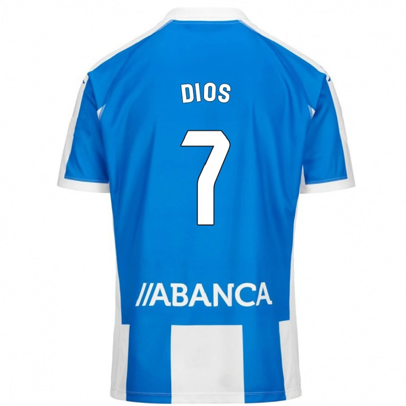 Danxen Niño Camiseta Eva Dios #7 Azul Blanco 1ª Equipación 2024/25 La Camisa