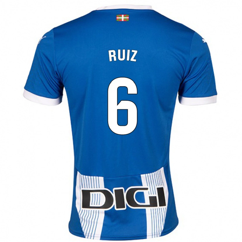 Danxen Niño Camiseta Markel Ruiz #6 Azul 1ª Equipación 2024/25 La Camisa