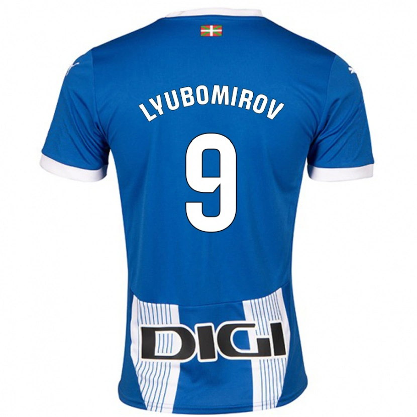 Danxen Niño Camiseta Daniel Lyubomirov #9 Azul 1ª Equipación 2024/25 La Camisa