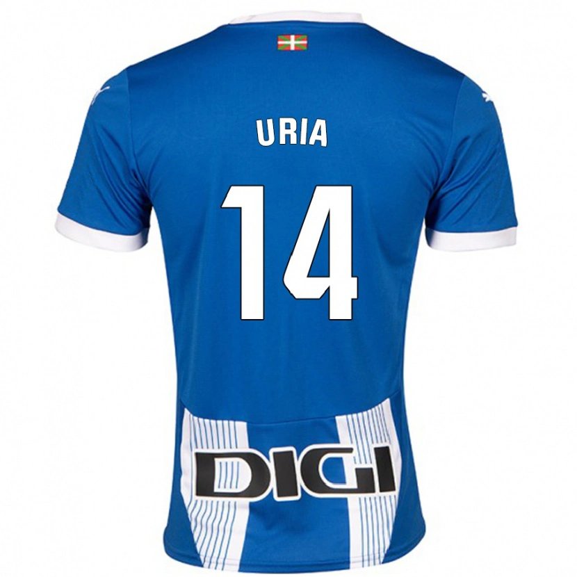 Danxen Niño Camiseta Iker Uria #14 Azul 1ª Equipación 2024/25 La Camisa