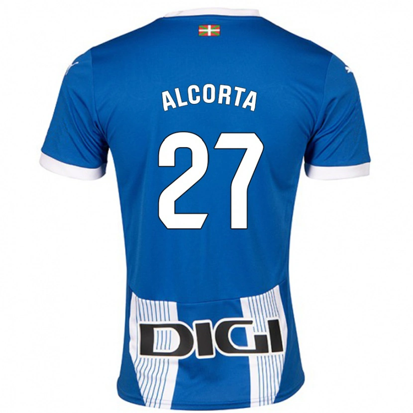 Danxen Niño Camiseta Alaitz Alcorta #27 Azul 1ª Equipación 2024/25 La Camisa
