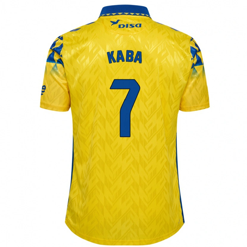 Danxen Niño Camiseta Sory Kaba #7 Amarillo Azul 1ª Equipación 2024/25 La Camisa