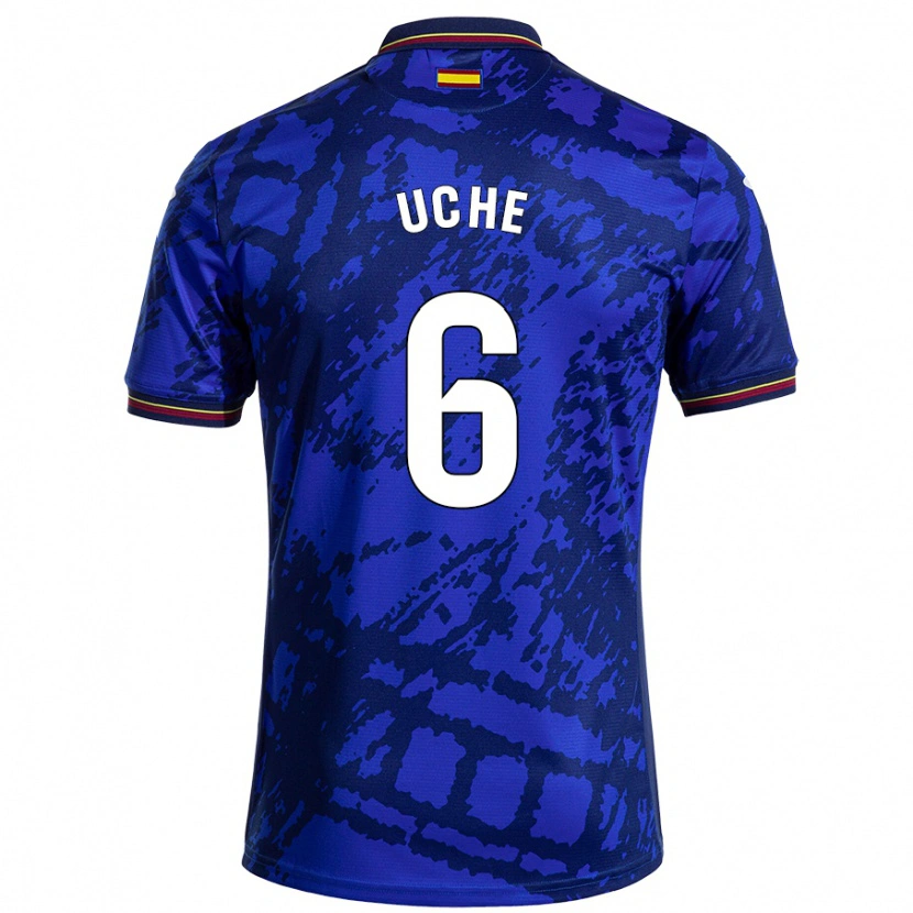 Danxen Niño Camiseta Chrisantus Uche #6 Azul Más Oscuro 1ª Equipación 2024/25 La Camisa