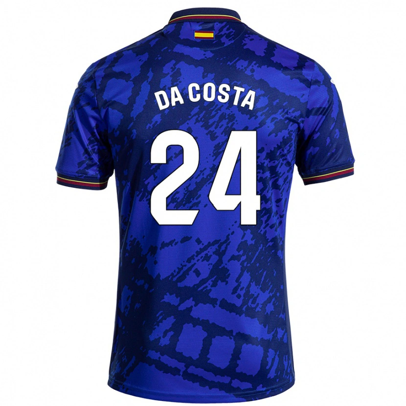 Danxen Niño Camiseta Coba Da Costa #24 Azul Más Oscuro 1ª Equipación 2024/25 La Camisa