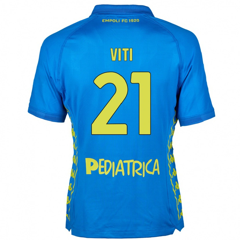 Danxen Niño Camiseta Mattia Viti #21 Azul 1ª Equipación 2024/25 La Camisa
