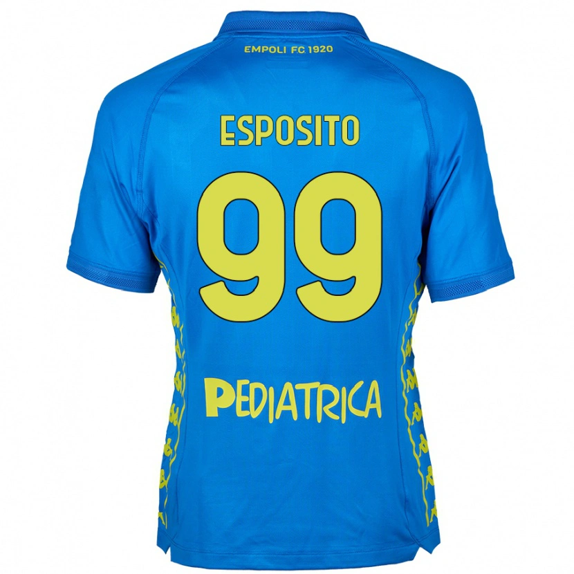Danxen Niño Camiseta Sebastiano Esposito #99 Azul 1ª Equipación 2024/25 La Camisa