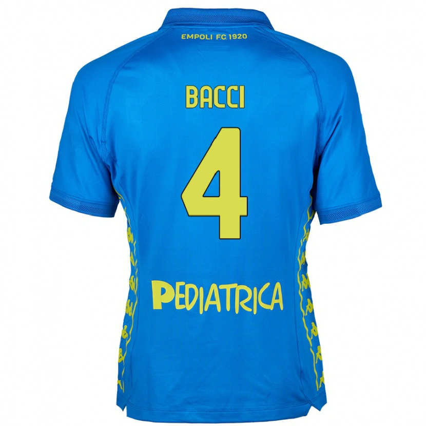 Danxen Niño Camiseta Jacopo Bacci #4 Azul 1ª Equipación 2024/25 La Camisa