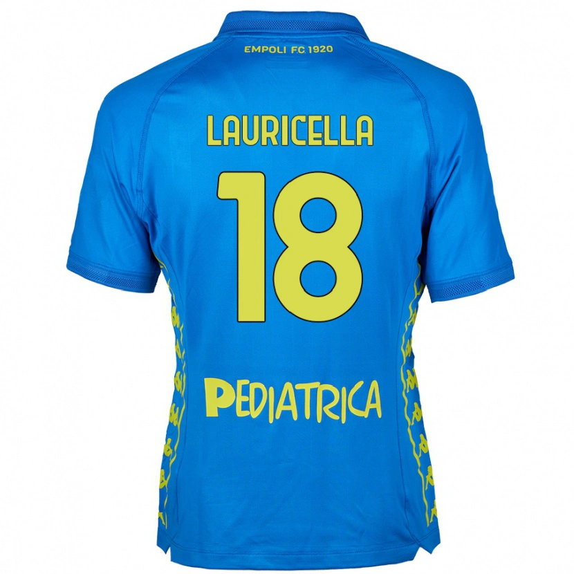 Danxen Niño Camiseta Giovanni Lauricella #18 Azul 1ª Equipación 2024/25 La Camisa