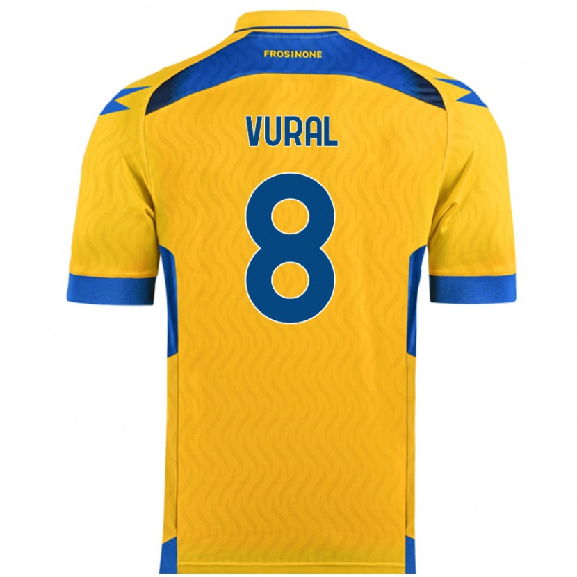Danxen Niño Camiseta İsak Vural #8 Amarillo 1ª Equipación 2024/25 La Camisa