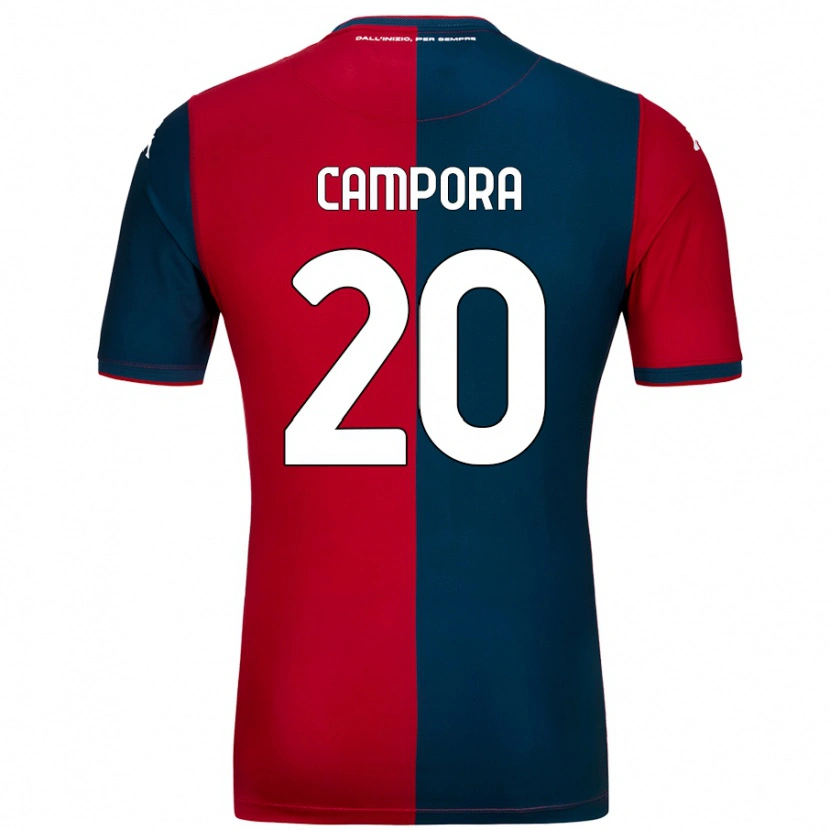 Danxen Niño Camiseta Alice Campora #20 Rojo Azul Oscuro 1ª Equipación 2024/25 La Camisa