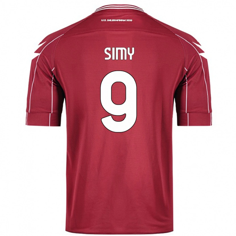 Danxen Niño Camiseta Simy #9 Borgoña 1ª Equipación 2024/25 La Camisa