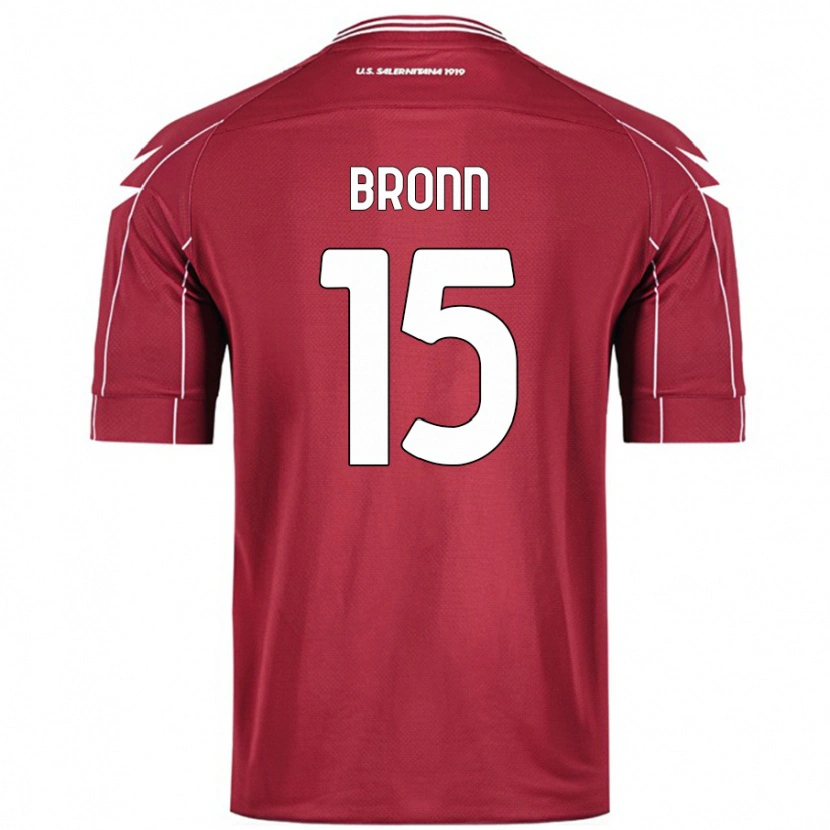 Danxen Niño Camiseta Dylan Bronn #15 Borgoña 1ª Equipación 2024/25 La Camisa