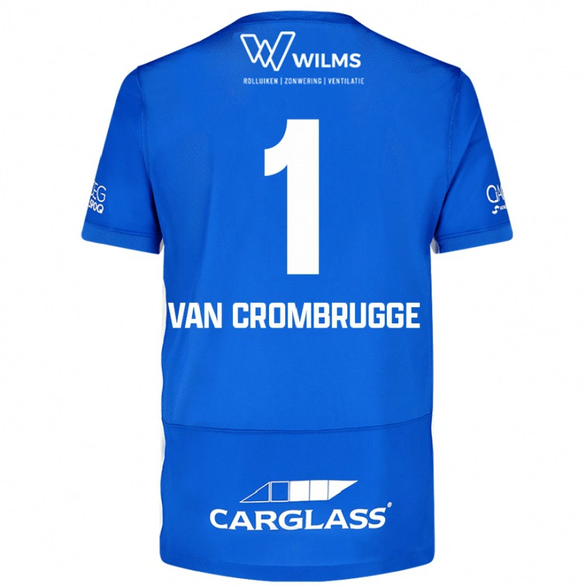 Danxen Niño Camiseta Hendrik Van Crombrugge #1 Azul 1ª Equipación 2024/25 La Camisa