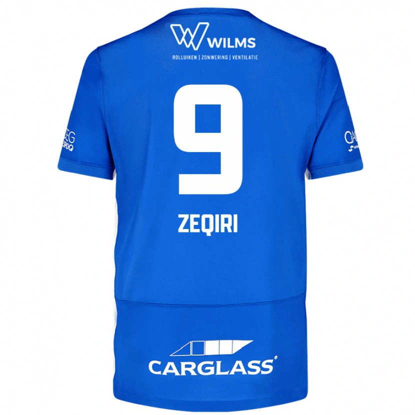 Danxen Niño Camiseta Andi Zeqiri #9 Azul 1ª Equipación 2024/25 La Camisa