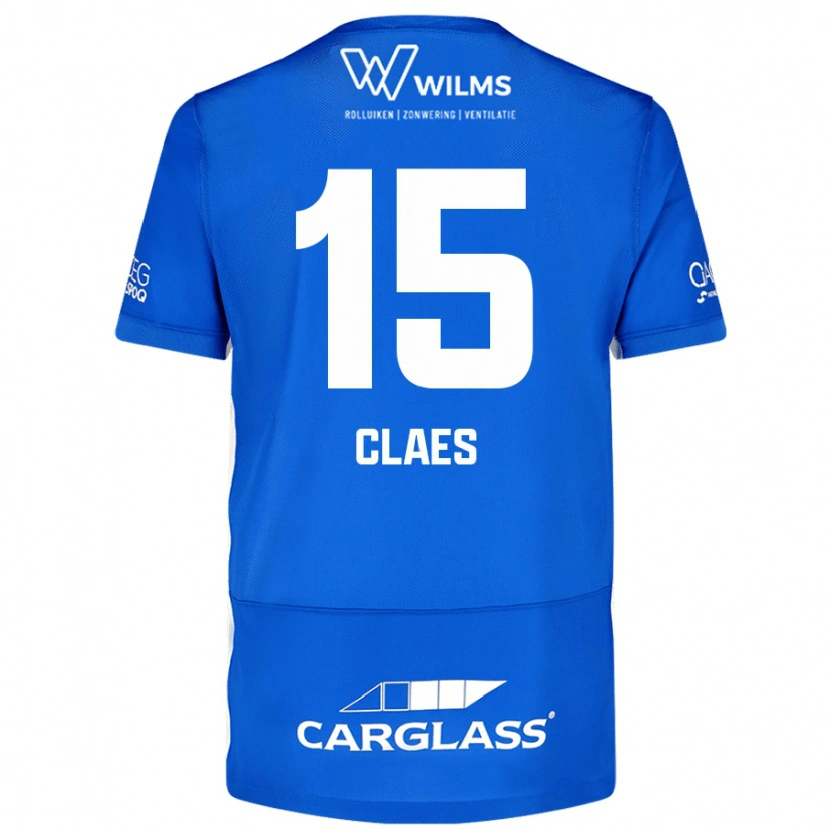 Danxen Niño Camiseta Thomas Claes #15 Azul 1ª Equipación 2024/25 La Camisa