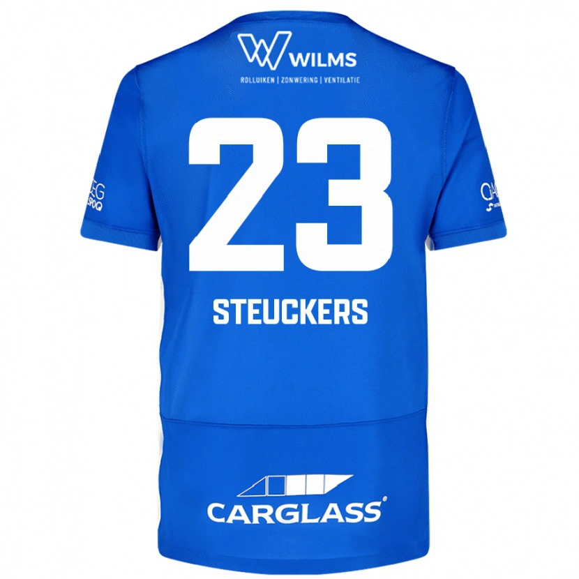 Danxen Niño Camiseta Jarne Steuckers #23 Azul 1ª Equipación 2024/25 La Camisa