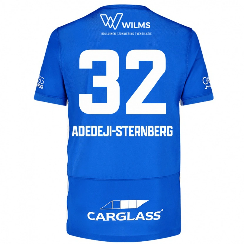 Danxen Niño Camiseta Noah Adedeji-Sternberg #32 Azul 1ª Equipación 2024/25 La Camisa