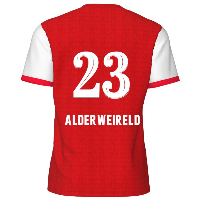Danxen Niño Camiseta Toby Alderweireld #23 Rojo Blanco 1ª Equipación 2024/25 La Camisa