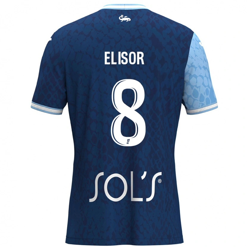 Danxen Niño Camiseta Salomé Elisor #8 Azul Cielo Azul Oscuro 1ª Equipación 2024/25 La Camisa