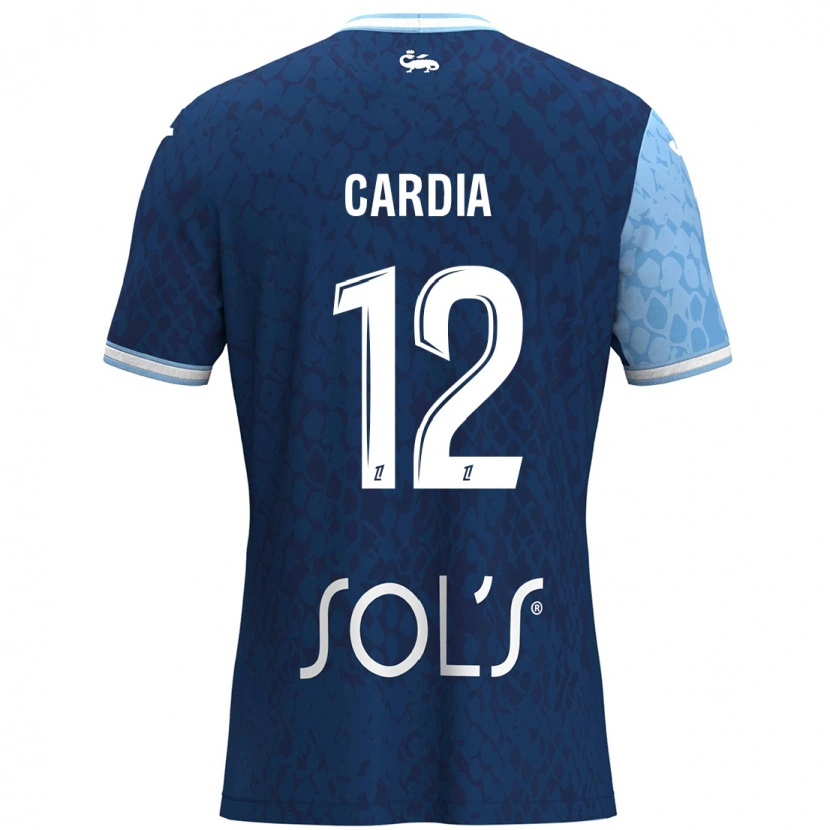 Danxen Niño Camiseta Mickaëla Cardia #12 Azul Cielo Azul Oscuro 1ª Equipación 2024/25 La Camisa