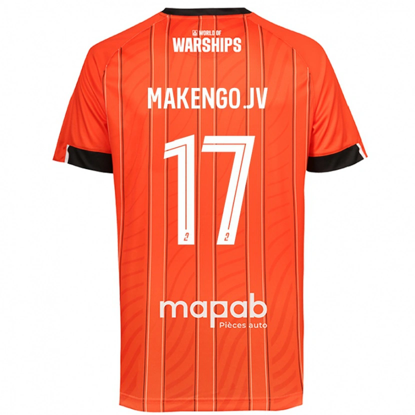 Danxen Niño Camiseta Jean-Victor Makengo #17 Naranja 1ª Equipación 2024/25 La Camisa