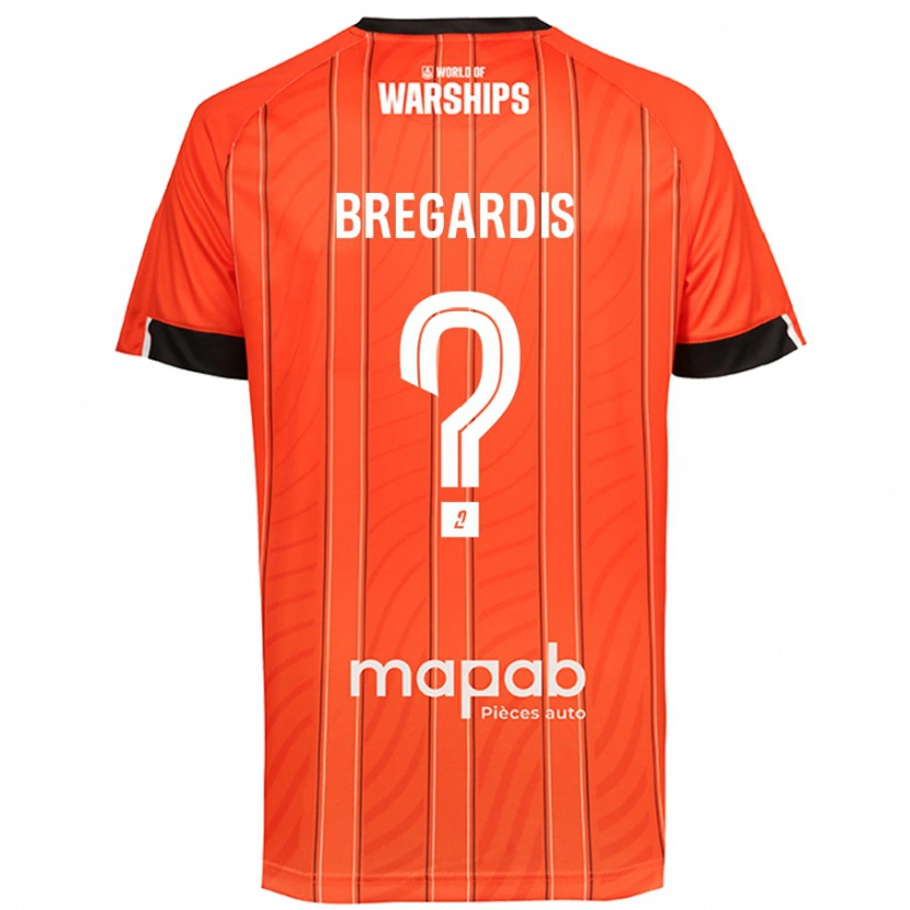 Danxen Niño Camiseta Tom Bregardis #0 Naranja 1ª Equipación 2024/25 La Camisa