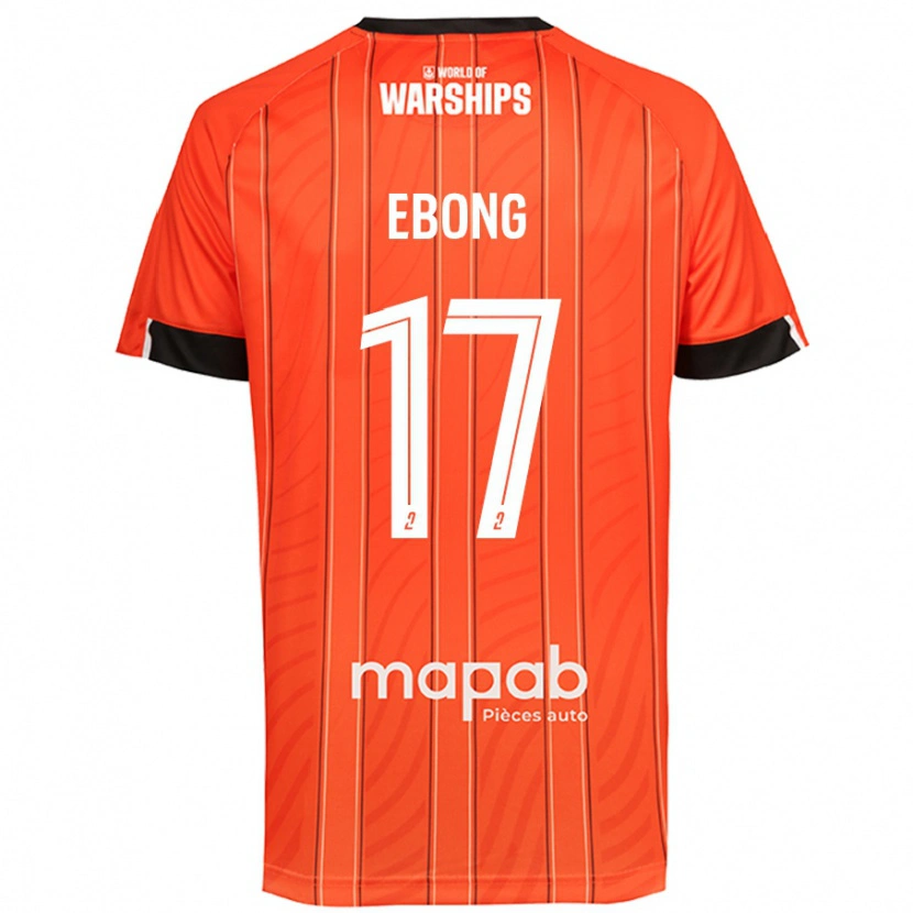 Danxen Niño Camiseta Arthur Ebong #17 Naranja 1ª Equipación 2024/25 La Camisa