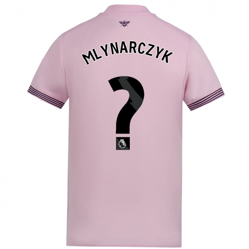 Danxen Niño Camiseta Adam Mlynarczyk #0 Rosa 2ª Equipación 2024/25 La Camisa