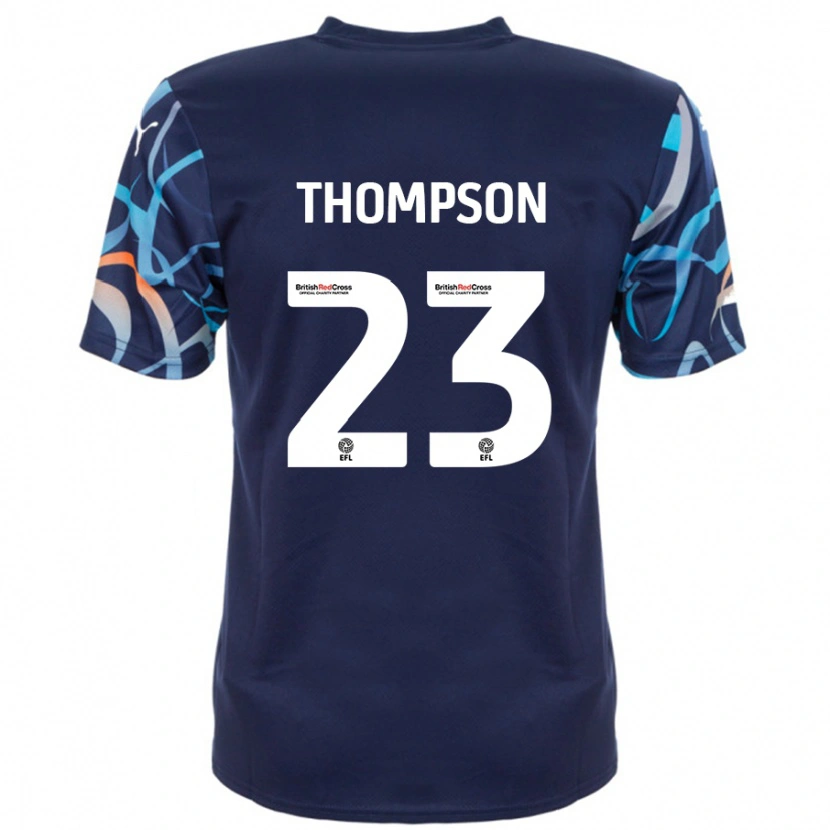 Danxen Niño Camiseta Dominic Thompson #23 Azul Marino 2ª Equipación 2024/25 La Camisa