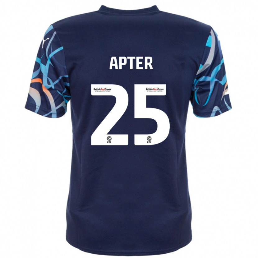 Danxen Niño Camiseta Rob Apter #25 Azul Marino 2ª Equipación 2024/25 La Camisa