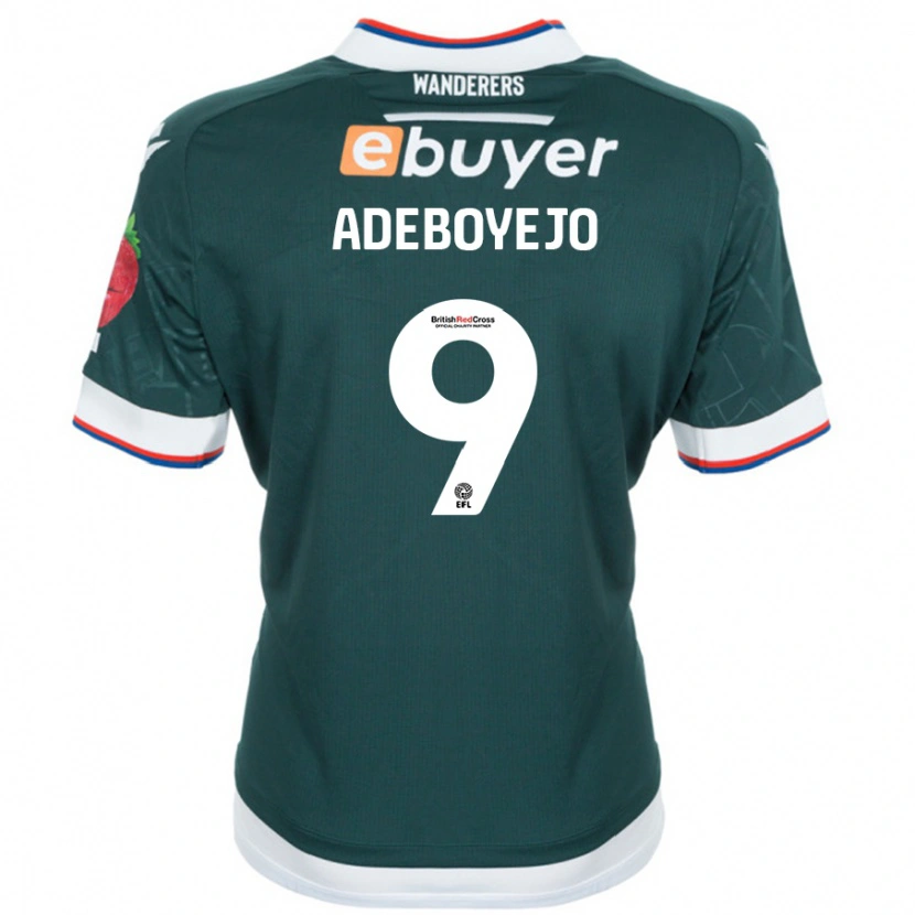 Danxen Niño Camiseta Victor Adeboyejo #9 Verde Oscuro 2ª Equipación 2024/25 La Camisa