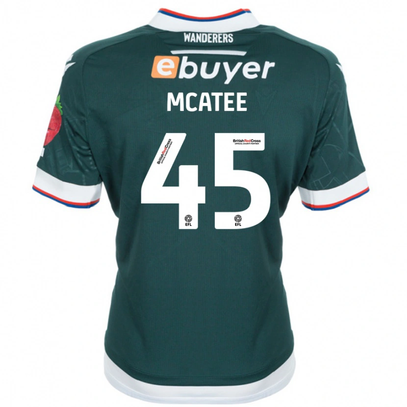 Danxen Niño Camiseta John Mcatee #45 Verde Oscuro 2ª Equipación 2024/25 La Camisa