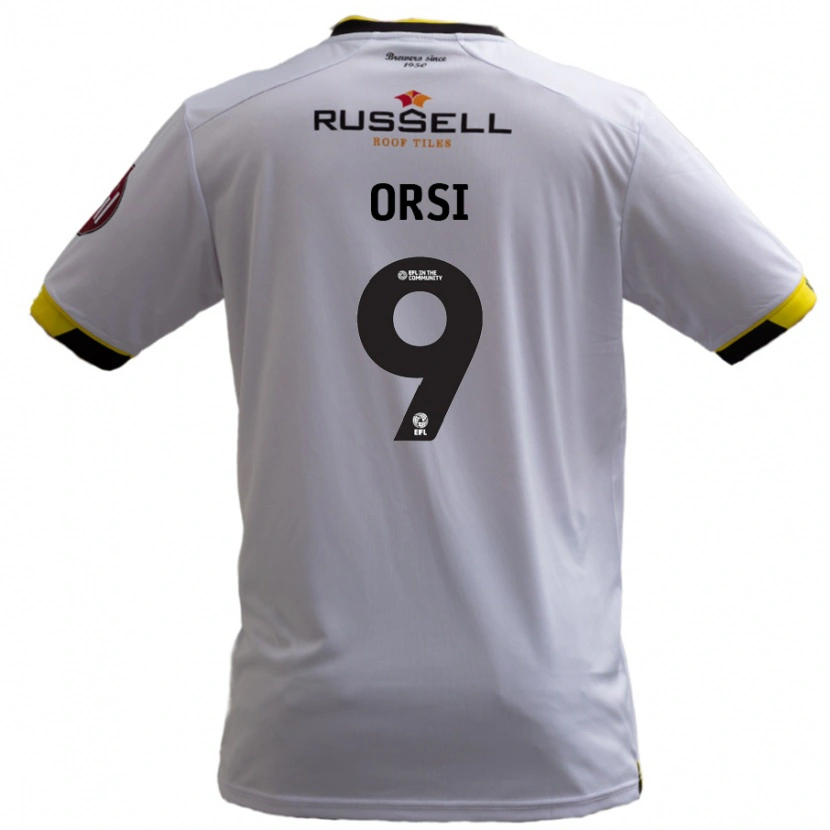 Danxen Niño Camiseta Danilo Orsi #9 Blanco 2ª Equipación 2024/25 La Camisa