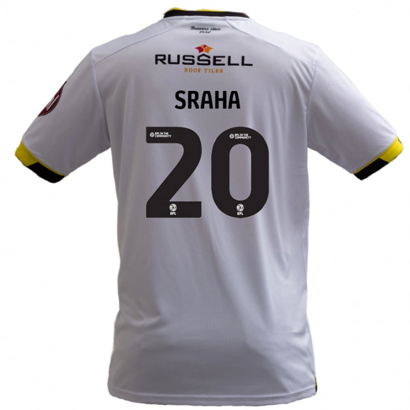 Danxen Niño Camiseta Jason Sraha #20 Blanco 2ª Equipación 2024/25 La Camisa