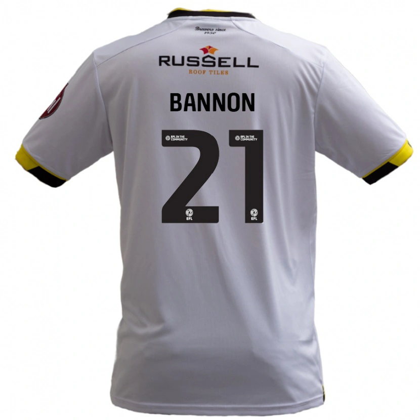Danxen Niño Camiseta Alex Bannon #21 Blanco 2ª Equipación 2024/25 La Camisa