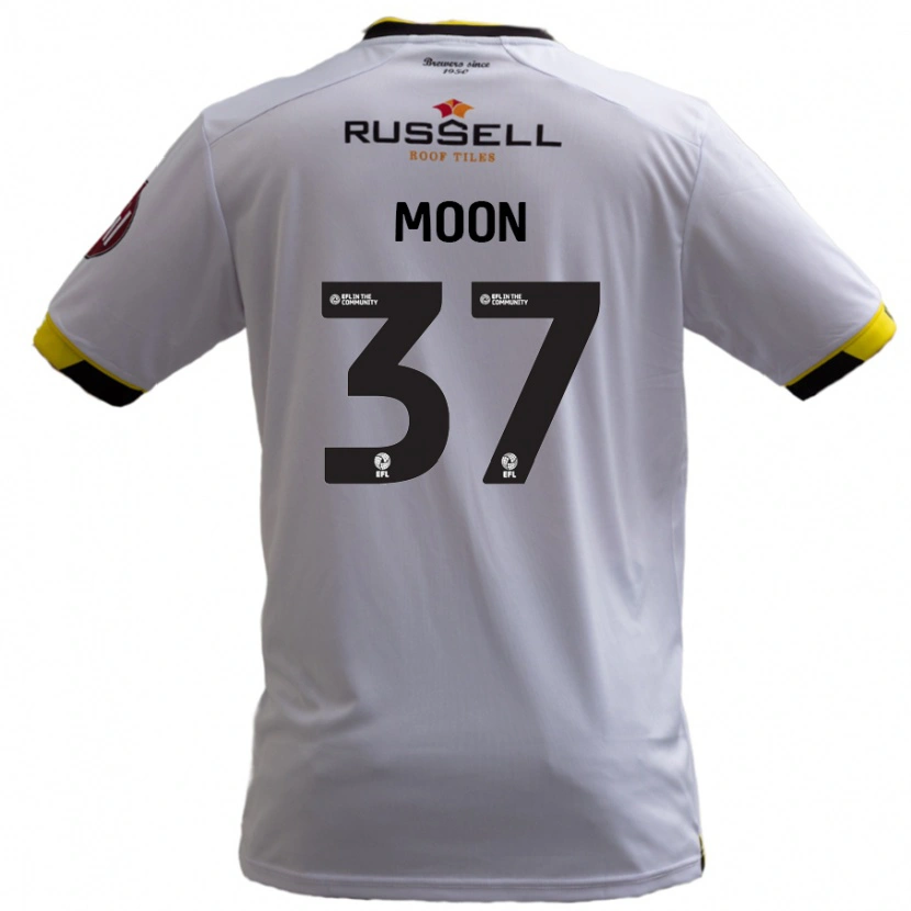 Danxen Niño Camiseta Jasper Moon #37 Blanco 2ª Equipación 2024/25 La Camisa