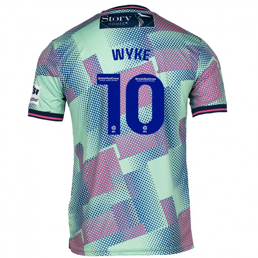 Danxen Niño Camiseta Charlie Wyke #10 Verde 2ª Equipación 2024/25 La Camisa