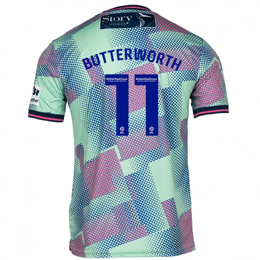 Danxen Niño Camiseta Daniel Butterworth #11 Verde 2ª Equipación 2024/25 La Camisa