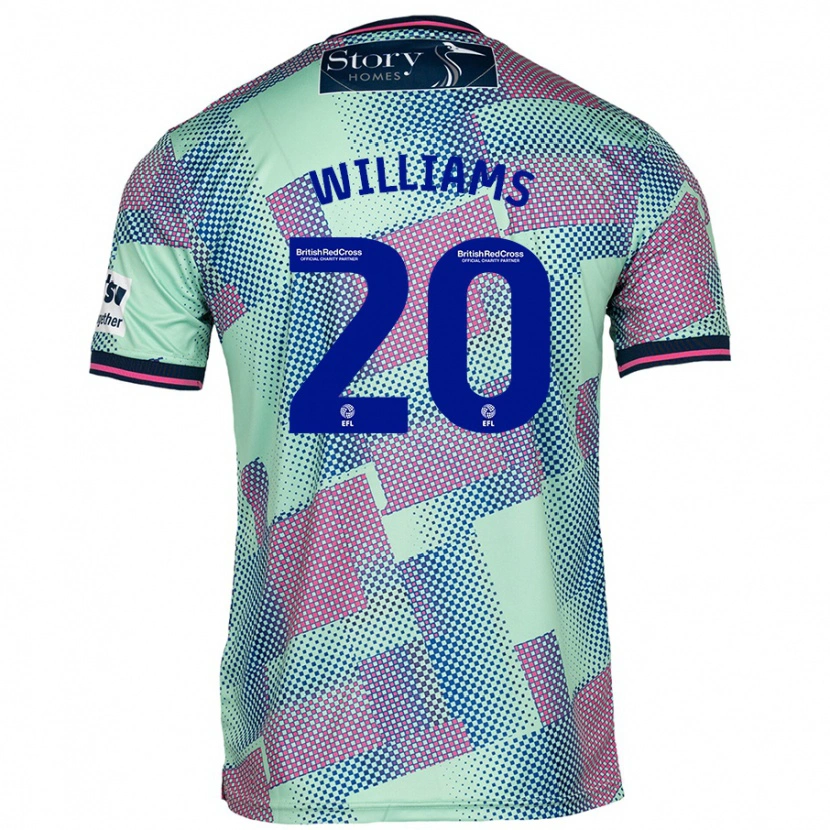 Danxen Niño Camiseta Ben Williams #20 Verde 2ª Equipación 2024/25 La Camisa