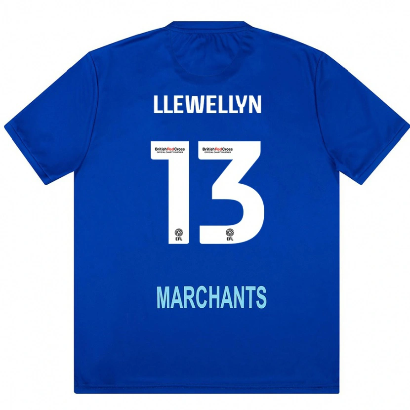 Danxen Niño Camiseta Ffion Llewellyn #13 Verde 2ª Equipación 2024/25 La Camisa