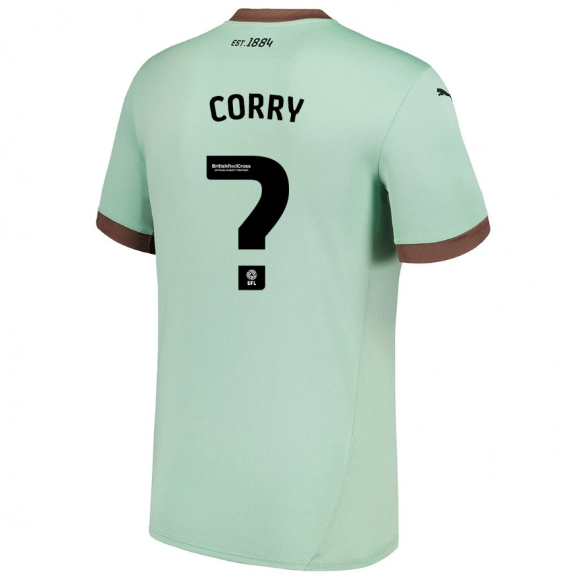 Danxen Niño Camiseta Sean Corry #0 Verde Pálido 2ª Equipación 2024/25 La Camisa