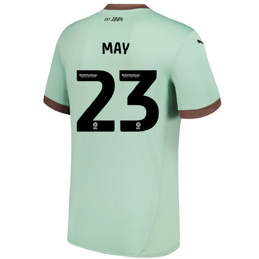 Danxen Niño Camiseta Rebecca May #23 Verde Pálido 2ª Equipación 2024/25 La Camisa
