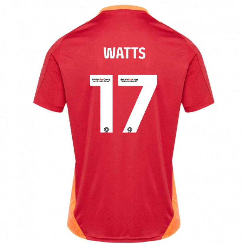 Danxen Niño Camiseta Caleb Watts #17 Azul Blanquecino 2ª Equipación 2024/25 La Camisa