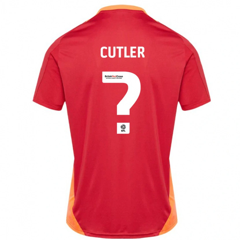 Danxen Niño Camiseta Theo Cutler #0 Azul Blanquecino 2ª Equipación 2024/25 La Camisa
