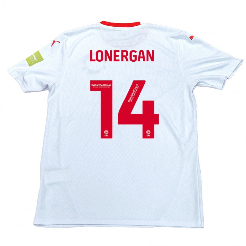 Danxen Niño Camiseta Tommy Lonergan #14 Blanco 2ª Equipación 2024/25 La Camisa